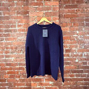 NWT La Ligne Mr. Toujours Sweater Navy Cashmere Large